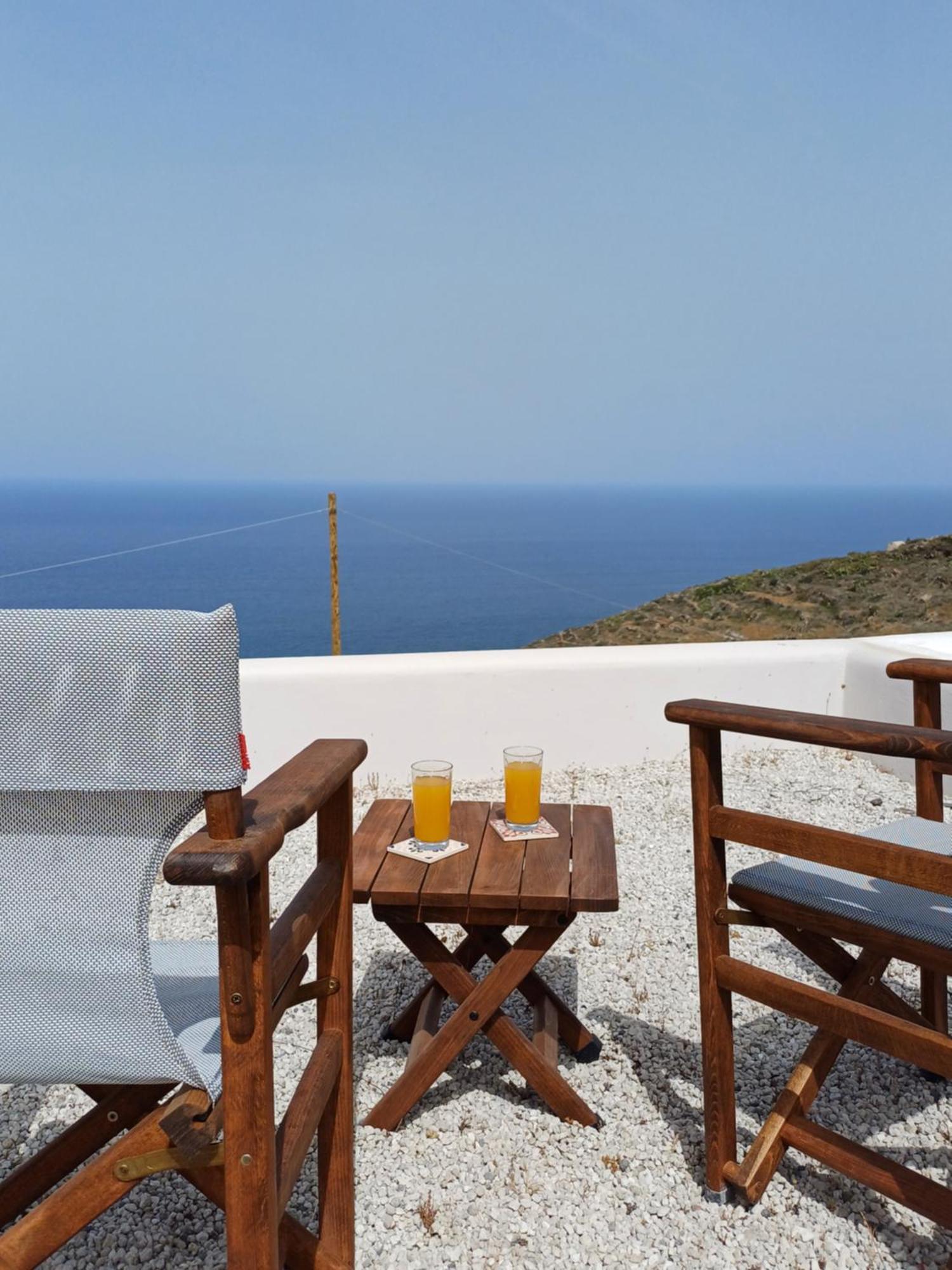 Villa 'Irene' Cycladic House With Sunrise And Sea View! Foinikiá Exterior foto