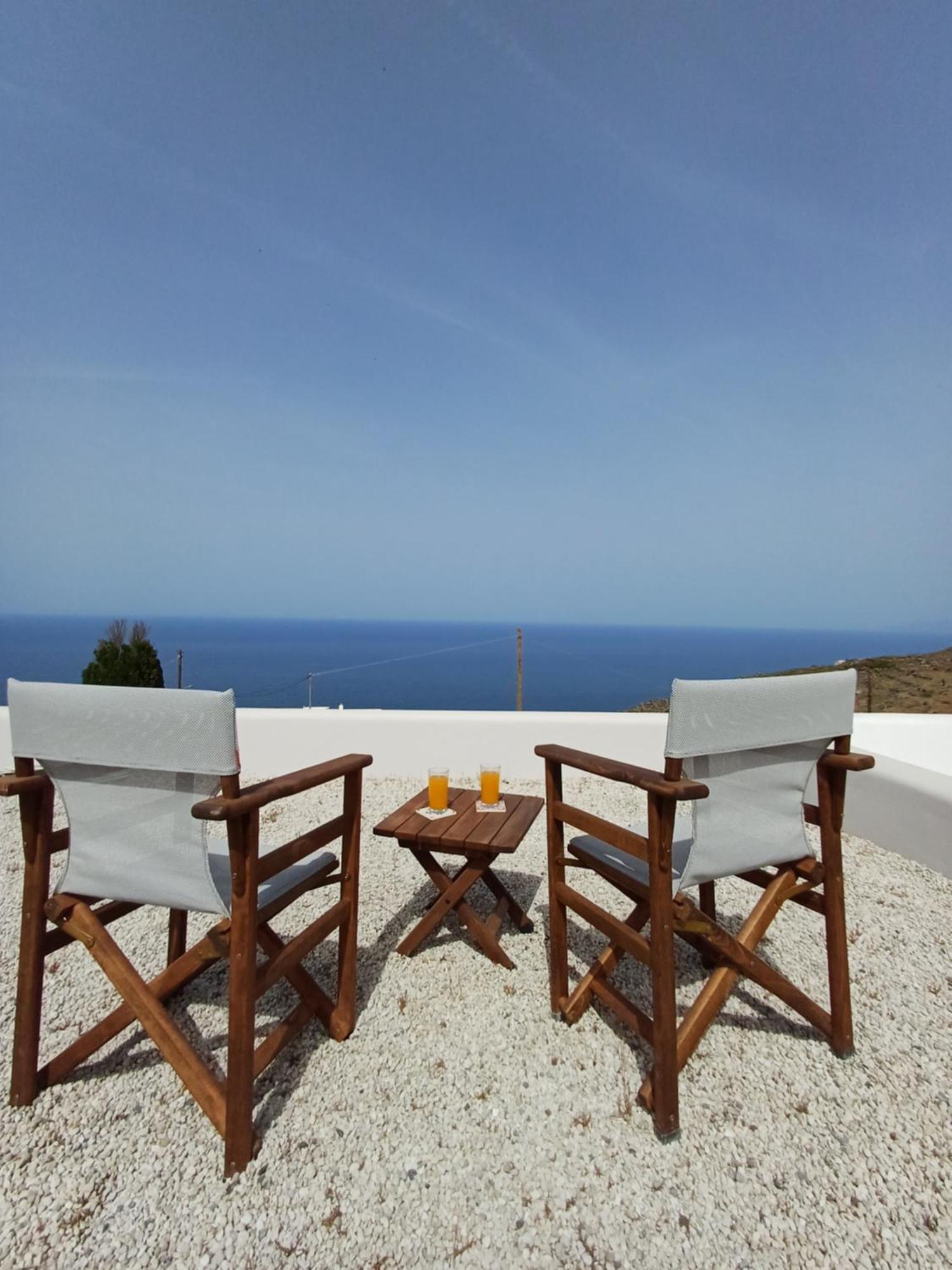 Villa 'Irene' Cycladic House With Sunrise And Sea View! Foinikiá Exterior foto
